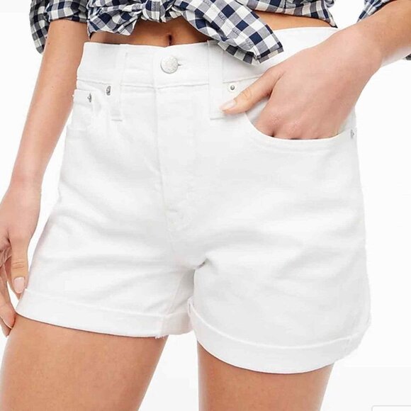 J. Crew Factory Pants - New J. Crew Classic White Cotton Denim Shorts P962